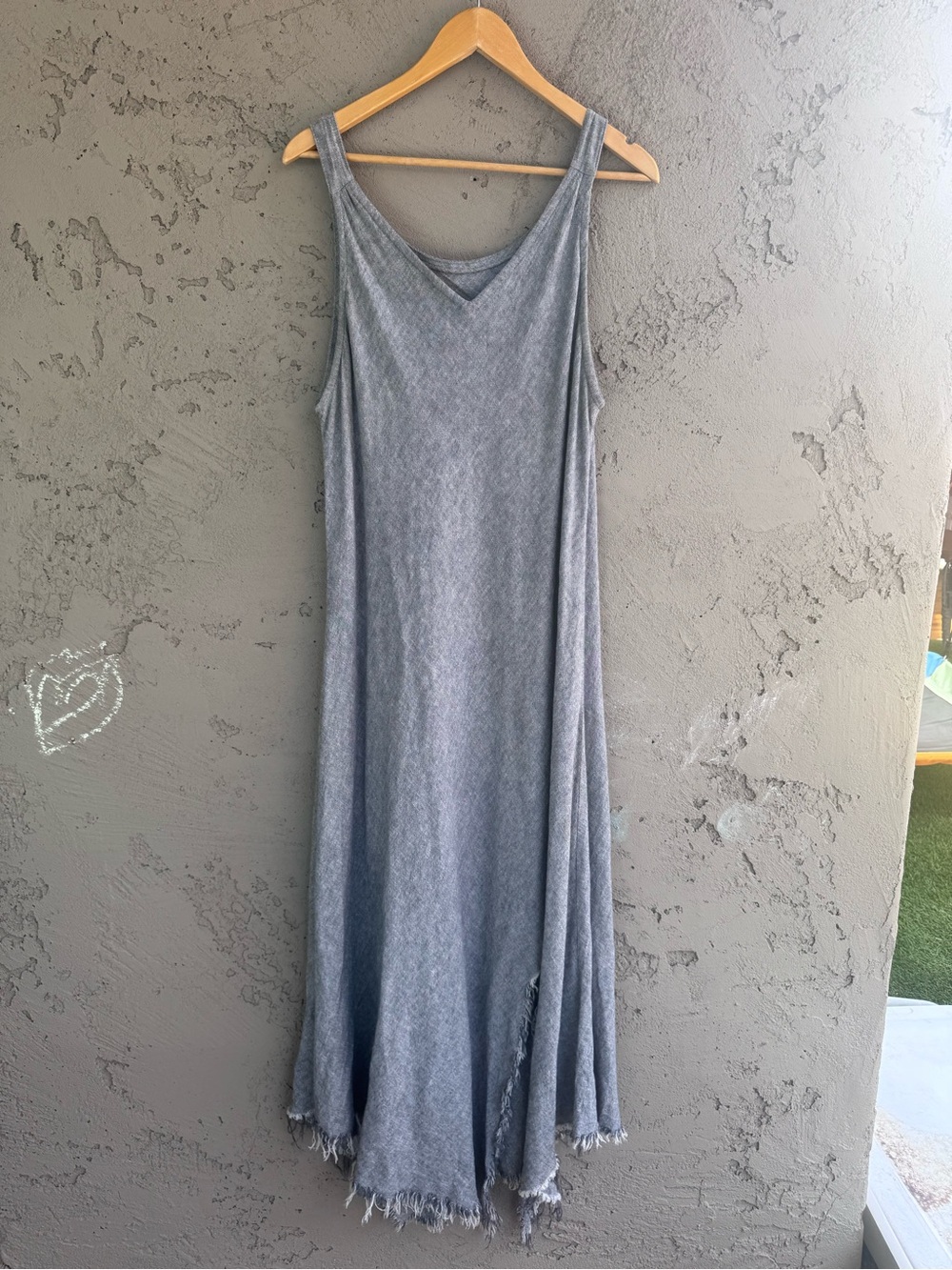 Pepita’s Magic of the Moon Gray Sleeveless V-Neck Maxi Dress extra large